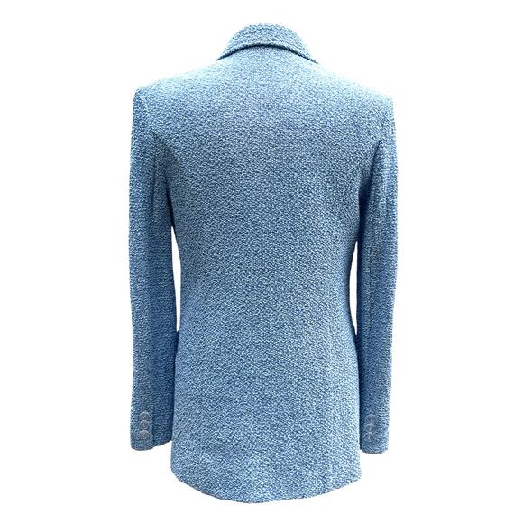 IRIS SETLAKWE Linen/Cotton Blue Two-Button Blazer - Picture 4 of 14